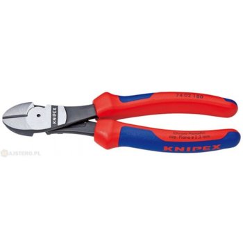 Szczypce tnące boczne o zwiększonym przełożeniu Knipex 74 02 140-160-180-200-250 - Knipex