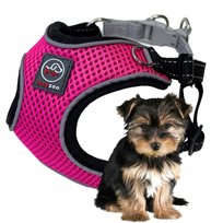 SZELKI BEZUCISKOWE dla małego psa breeze XS fuksja