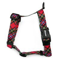 Szelki Dla Psa Guard W Szkocką Kratę Tartan Psiakrew, Taśma 2,5 Cm, Okucia Czarne-L/Xl