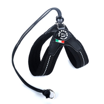 Szelki dla psa i kota TRE PONTI Mesh regulowane na plecach Czarne 2,5 - TREPONTI