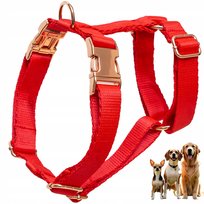 Szelki dla psa typu guard bezuciskowe mocne regulowane czerwone rozmiar M Yourdog