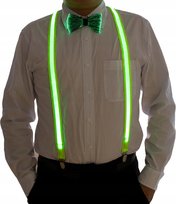 SZELKI ŚWIECĄCE LED NA IMPREZĘ HALLOWEEN szelki do spodni wielokolorowy Inna marka