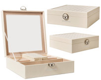 Szkatułka na biżuterię Peterson kasetka organizer skóra ekologiczna