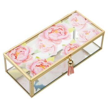 Szkatułka Szklana Prostokąt, Hello Spring, Kwiaty - Empik