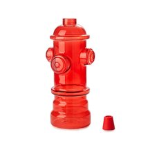 Szklana Butelka 1,2l na Napoje Śmieszna Hydrant Czerwona dla Strażaka