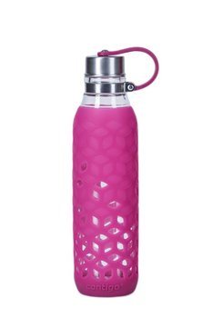 Szklana butelka z osłoną, Contigo, Purity Verry Berry, 590ml - Contigo