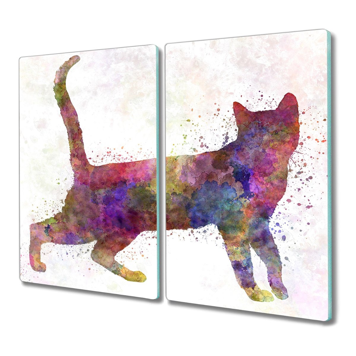 Szklana deska 2x30x52 cm Kot nowoczesna na prezent, Coloray