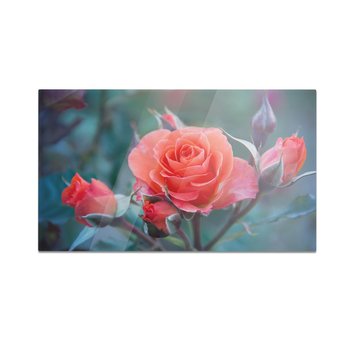 Szklana deska do krojenia HOMEPRINT Czerwona róża 60x52 cm - HOMEPRINT