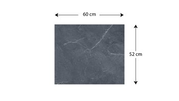 Szklana Deska Do Krojenia Marmur Antracyt 60X52 Cm - Allboards