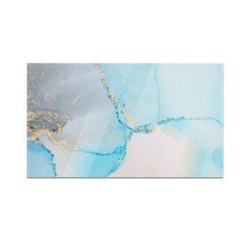 Szklana deska kuchenna HOMEPRINT Marmur błękitno różowy 60x52 cm - HOMEPRINT