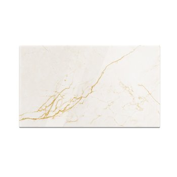Szklana deska kuchenna HOMEPRINT Marmur z złotymi żyłami 60x52 cm - HOMEPRINT