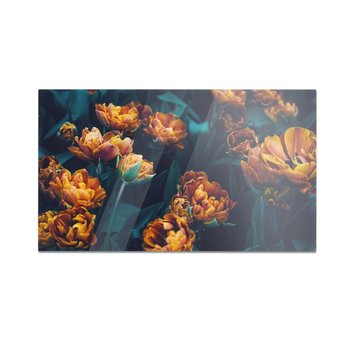 Szklana deska kuchenna HOMEPRINT Pomarańczowe tulipany 60x52 cm - HOMEPRINT