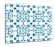 szklana deska splashback Mozaika kwiaty wzór 60x52, ArtprintCave - ArtPrintCave