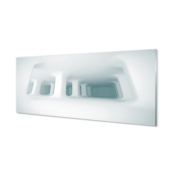 Szklana grafika TULUP Białe podpory 3d, 125x50 cm - Tulup
