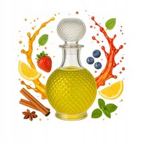 Szklana Karafka LUNA 500 ml na Nalewki Alkohol Prezent Pojemnik Szklany
