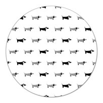 Szklana podkładka do kuchni na pizzę Jamniki fi40, Coloray