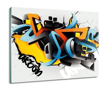 szklana szklana osłona kuchenna 3d graffiti 60x52, ArtprintCave - ArtPrintCave