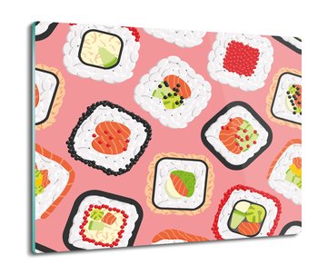 szklana szklana osłona kuchenna Kolor sushi 60x52, ArtprintCave - ArtPrintCave