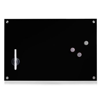 Szklana tablica magnetyczna, Memo, czarna - Zeller