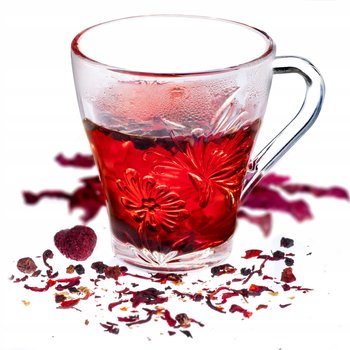 Szklanka Do Herbaty Kawy 250ml Kwiatowy Wzór Retro - KADAX