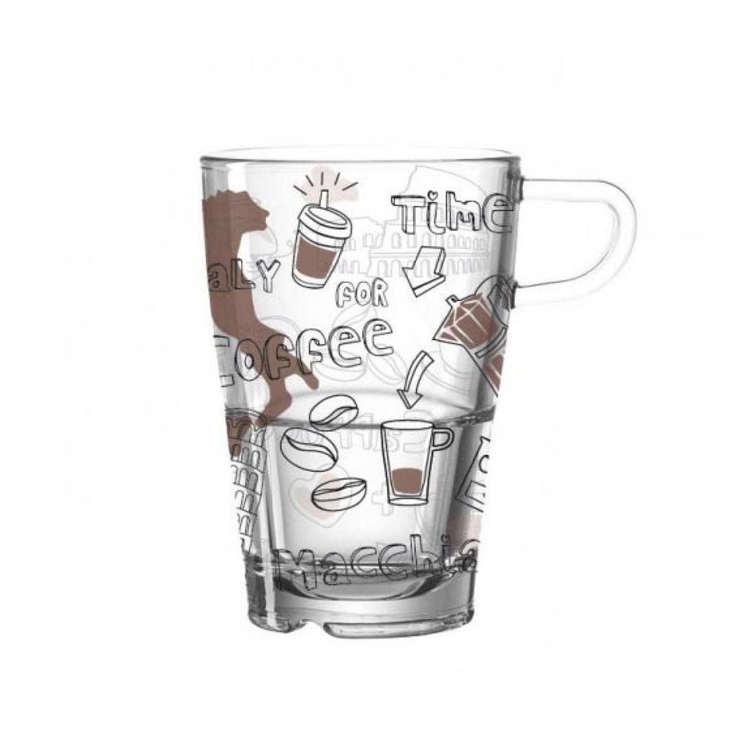 Szklanka do latte macchiato Senso Italiano Leonardo, 8x12 cm, 350 ml