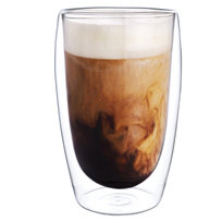 Szklanka Termiczna Z Podwójnym Szkłem 450Ml Wessper Crystallatte, Caffe Latte