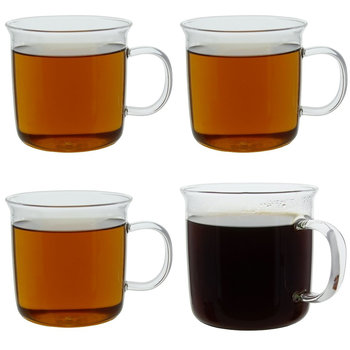 Szklanki Do Kawy Herbaty Zestaw 4 Szt 450Ml - Sokomedica