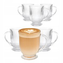 Szklanki do kawy latte ryflowane zestaw 6 kubków Altom Design Selena 500 ml Altom Design