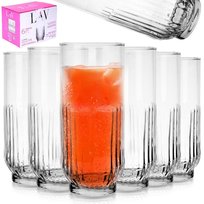 Szklanki zdobione do napojów drinków zestaw szklanek 380 ml 6 szt.