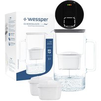 Szklany dzbanek filtrujący Wessper Aquamax z licznikiem LED 3l + 3x Filtr