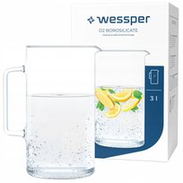 Szklany dzbanek karafka żaroodporna ze szkła borokrzemowego Wessper 3l Wessper