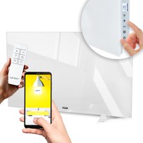 Szklany Grzejnik na podczerwień Promiennik Yoer 600W Energooszczędny +WiFi Yoer