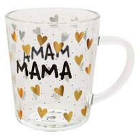 Szklany Kubek, Dzień Mamy, Serca, 400 ml