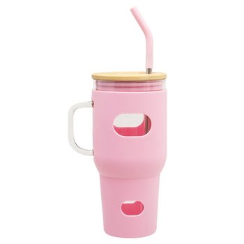 Szklany Kubek, TIME FOR PICNIC, Słomka, 1 L - Empik