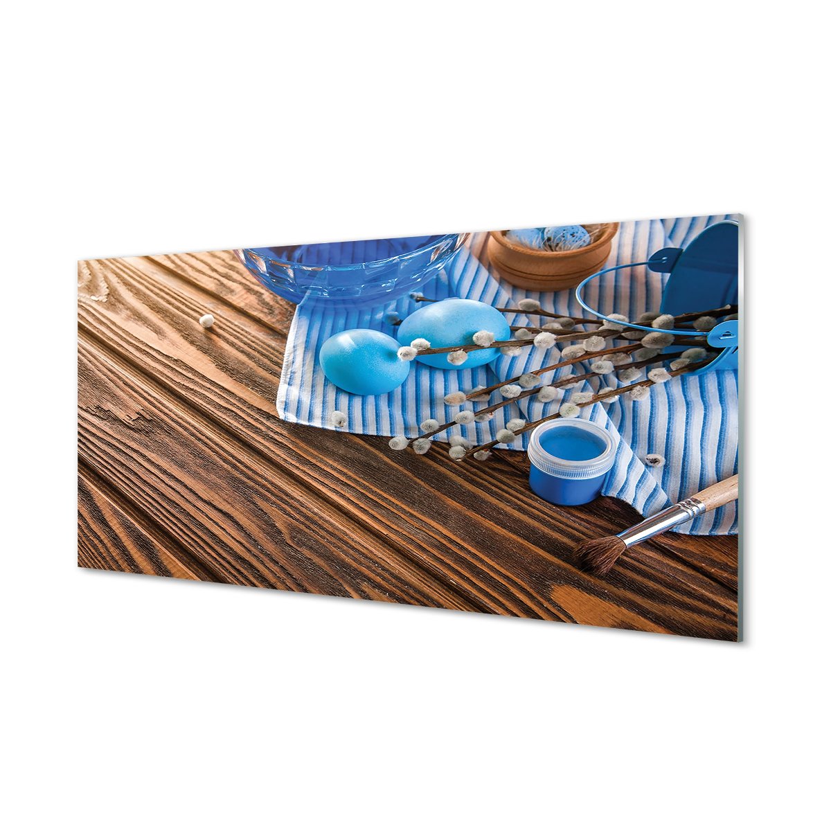 Szklany panel Jajka farba bazie deski 120x60 cm