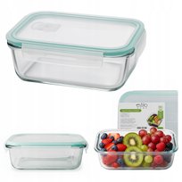 Szklany Pojemnik Obiadowy na Żywność LUNCH BOX do Szkoły Pracy Śniadaniówka