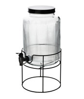 Szklany słój MODERN KITCHEN 5,2L z kranikiem i metalowym stojakiem Inna marka