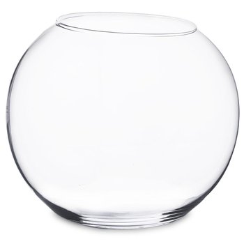 Szklany wazon - przezroczysta kula Bola 17,5x19 cm - Duwen