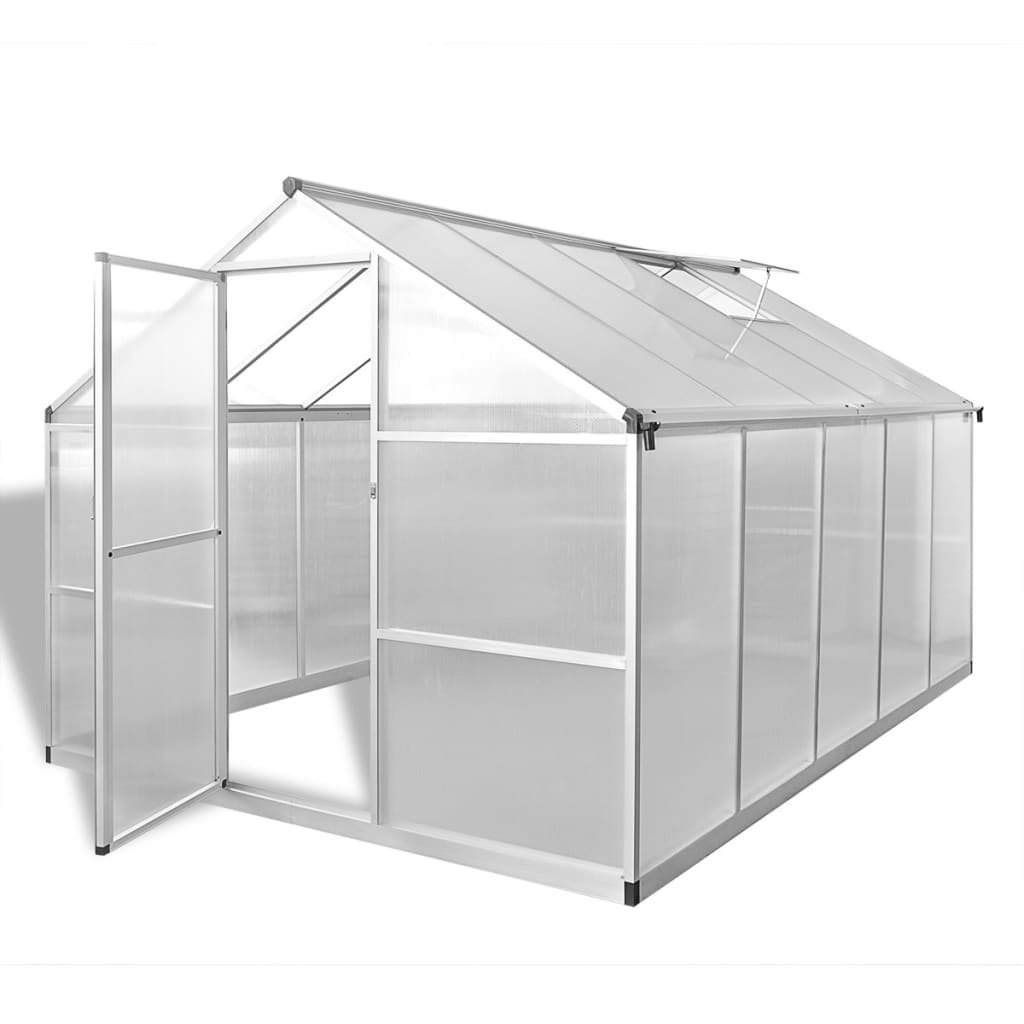Szklarnia ogrodowa wzmocniona aluminiową ramą VIDAXL, 7,55 m²