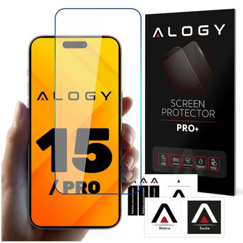 Szkło hartowane 9H do iPhone 15 / 15 Pro na ekran Alogy Screen Protector PRO+ - Alogy