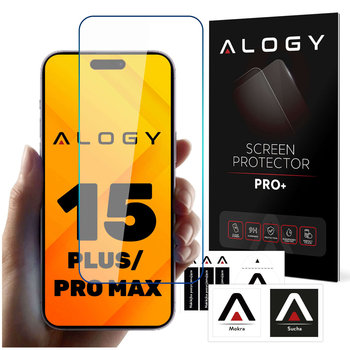 Szkło hartowane 9H do iPhone 15 Plus / 15 Pro Max na ekran Alogy Screen Protector PRO+ - Alogy