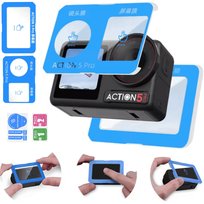 Szkło Hartowane 9H Z Aplikatorem Na Obiektyw i Ekran do DJI ACTION 5 PRO - 3 szt.