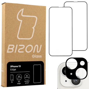 Szkło Hartowane Bizon Do Iphone 13, 2 Szt + Aparat - Bizon