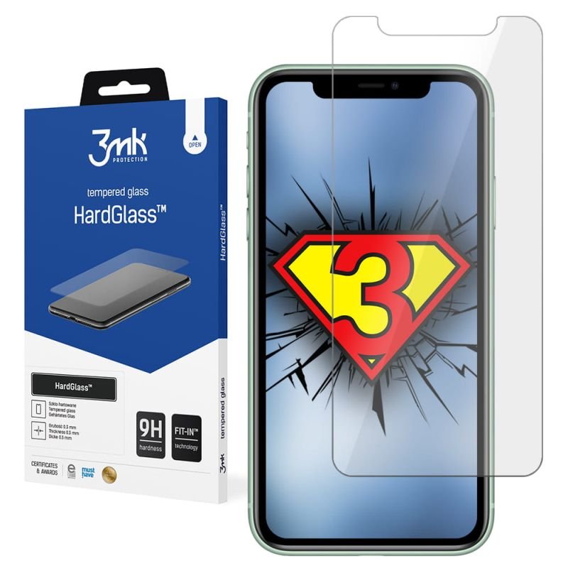 SZYBKA Szkło hartowane 3mk HardGlass do iPhone 11