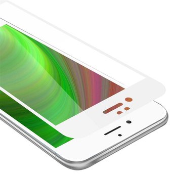 Szkło Hartowane Do Apple iPhone 6 / 6S w PRZEZROCZYSTY Z BIAŁYM Folia pancerna Ochronny Tempered Glass Cadorabo - Cadorabo