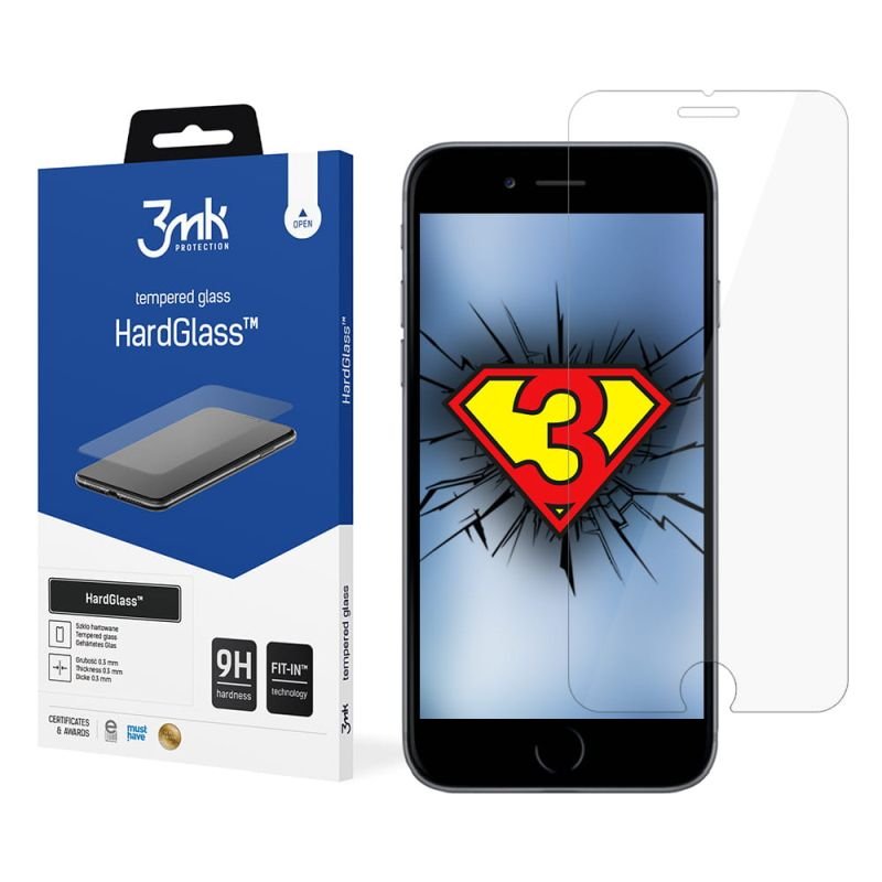Szkło hartowane 9H szybka na ekran do Apple iPhone 7 Plus - 3mk HardGlass