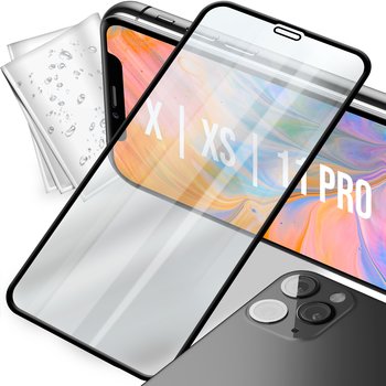 SZKŁO HARTOWANE DO IPHONE X XS 11 PRO PEŁNE NA CAŁY EKRAN SZYBKA SZKIEŁKO - Inny producent