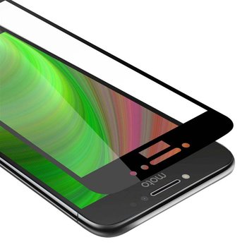 Szkło Hartowane Do Motorola MOTO E4 w PRZEZROCZYSTY Z CZARNYM Folia pancerna Ochronny Tempered Glass Cadorabo - Cadorabo