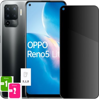 Szkło Hartowane Do Oppo Reno 5 Lite Antyszpiegowskie Anti-Spy Folia 2.5D 9H - Hello Case