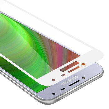 Szkło Hartowane Do Samsung Galaxy J4 2018 w PRZEZROCZYSTY Z BIAŁYM Folia pancerna Ochronny Tempered Glass Cadorabo - Cadorabo
